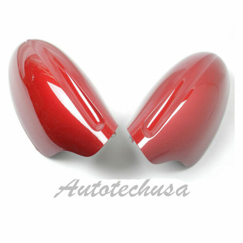 PM10 B720 B721 Mirror Cap Cover Pair Set A15 Sparkle Red For 02-06 Nissan Altima