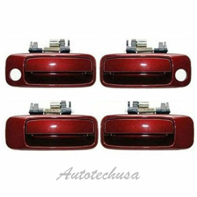 1997-2001 For Toyota Camry Set 4 Burgundy 3N6 Outside Door Handle DH63