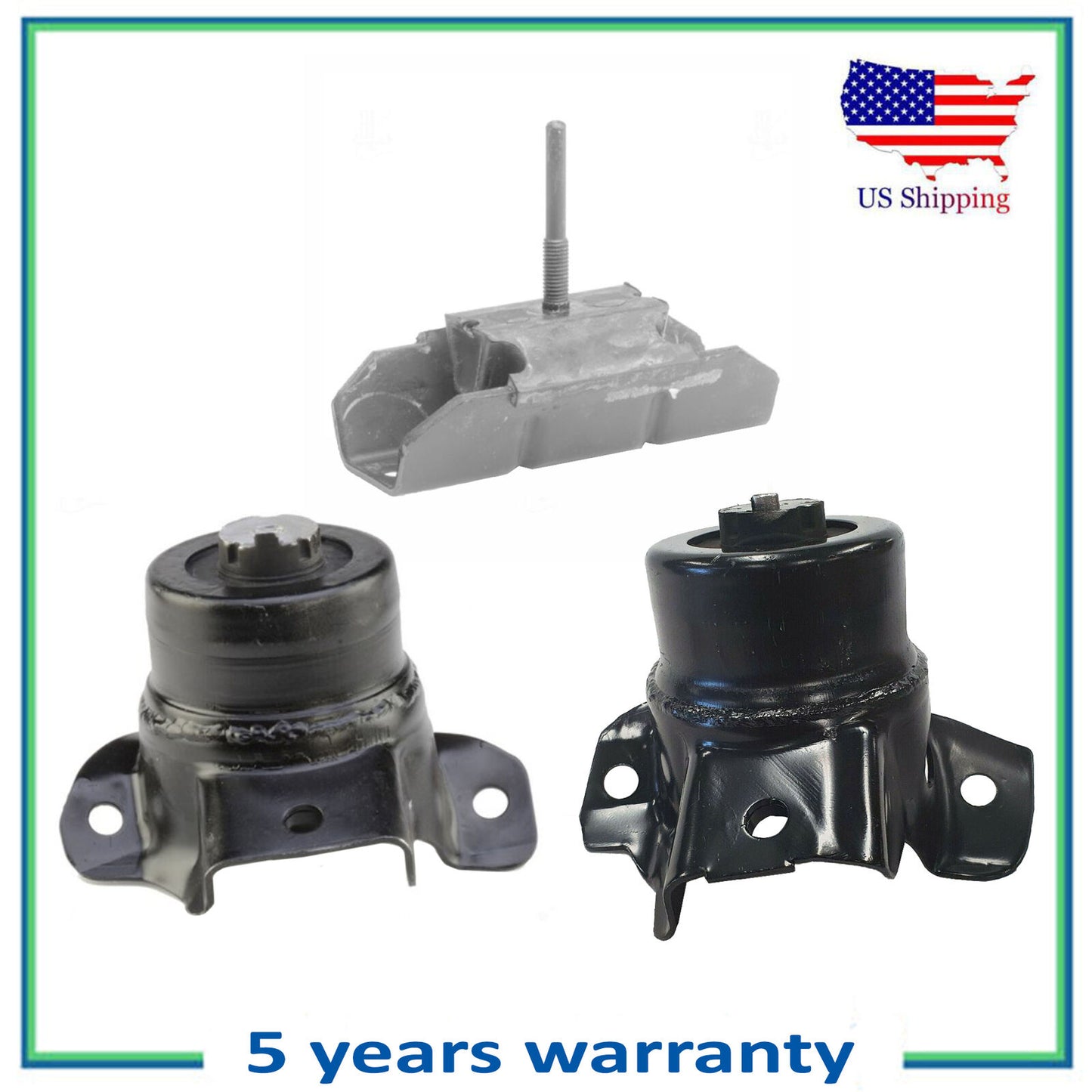 3PCS Motor & Trans Mount MotorKing For 15-19 Chevy Colorado GMC Canyon 3.6L RWD