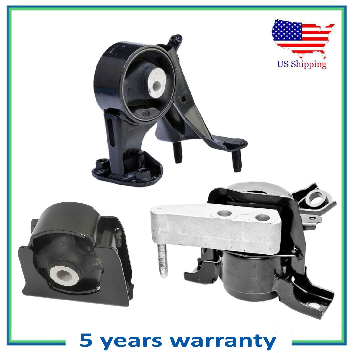 Vorne, Vorne R & Hinter Motorlager Set 3PCS für Auto für 2011-2016 Scion TC 2.5L