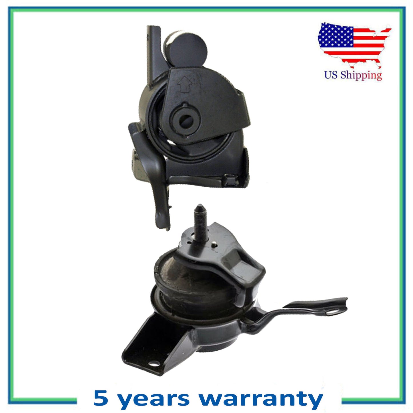 2PCS Engine Motor & Trans Mount For FWD Manual Hyundai Tiburon 2.0L 7128 7172