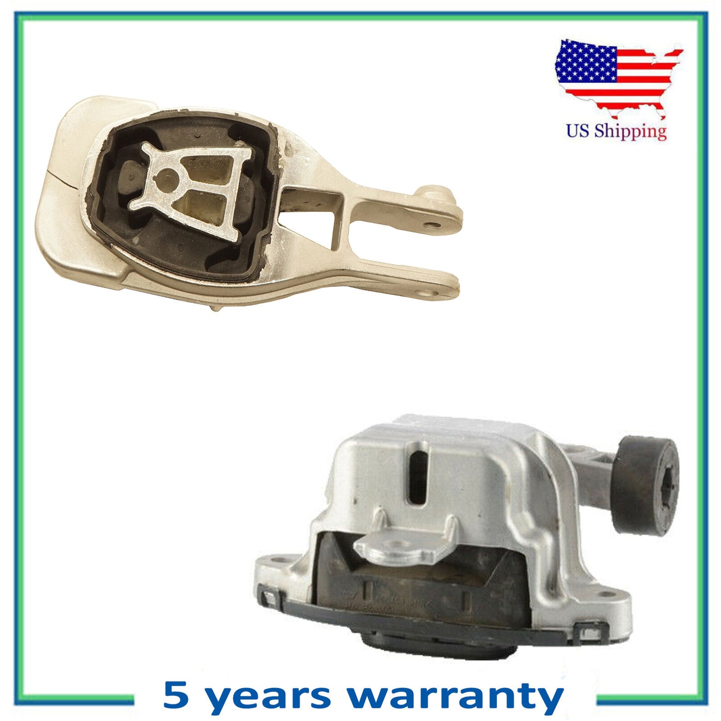 2PCS Rear-Lower Strut & Right Engine Mounts For 12-20 Chevrolet Trax 1.8L