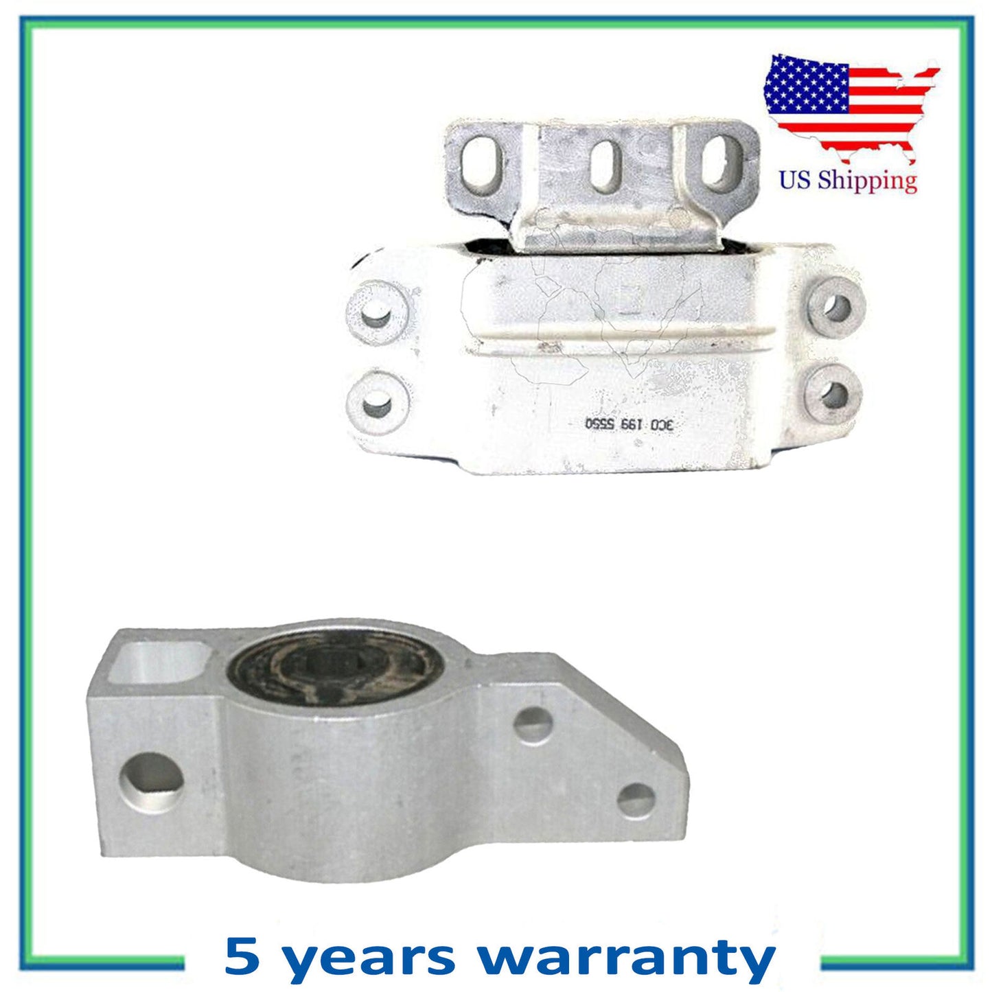 2PCS Engine Motor & Trans Mount For Manual VW Jetta Rabbit 2.5L 6964 6959