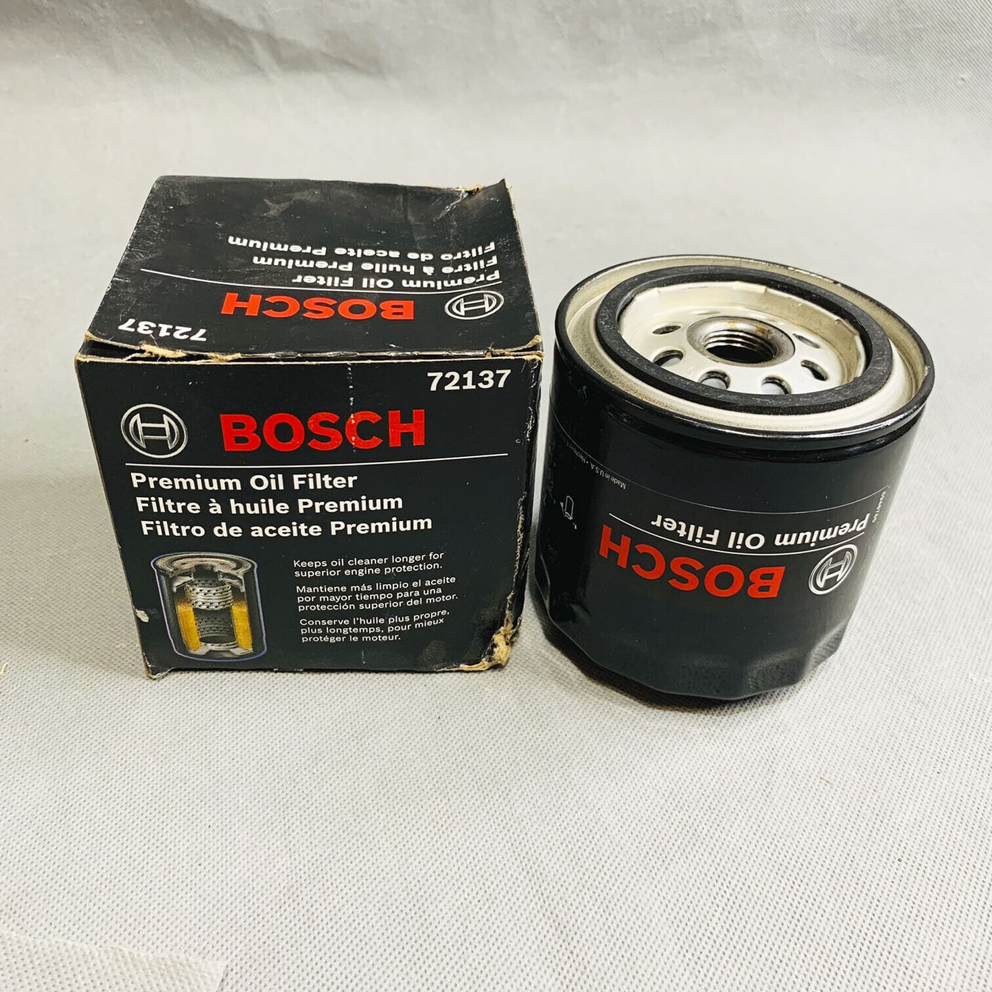 Bosch Motor Aceite Filterr 72137 Para Fiat 124 128 131 Romeo Alfetta Berlina