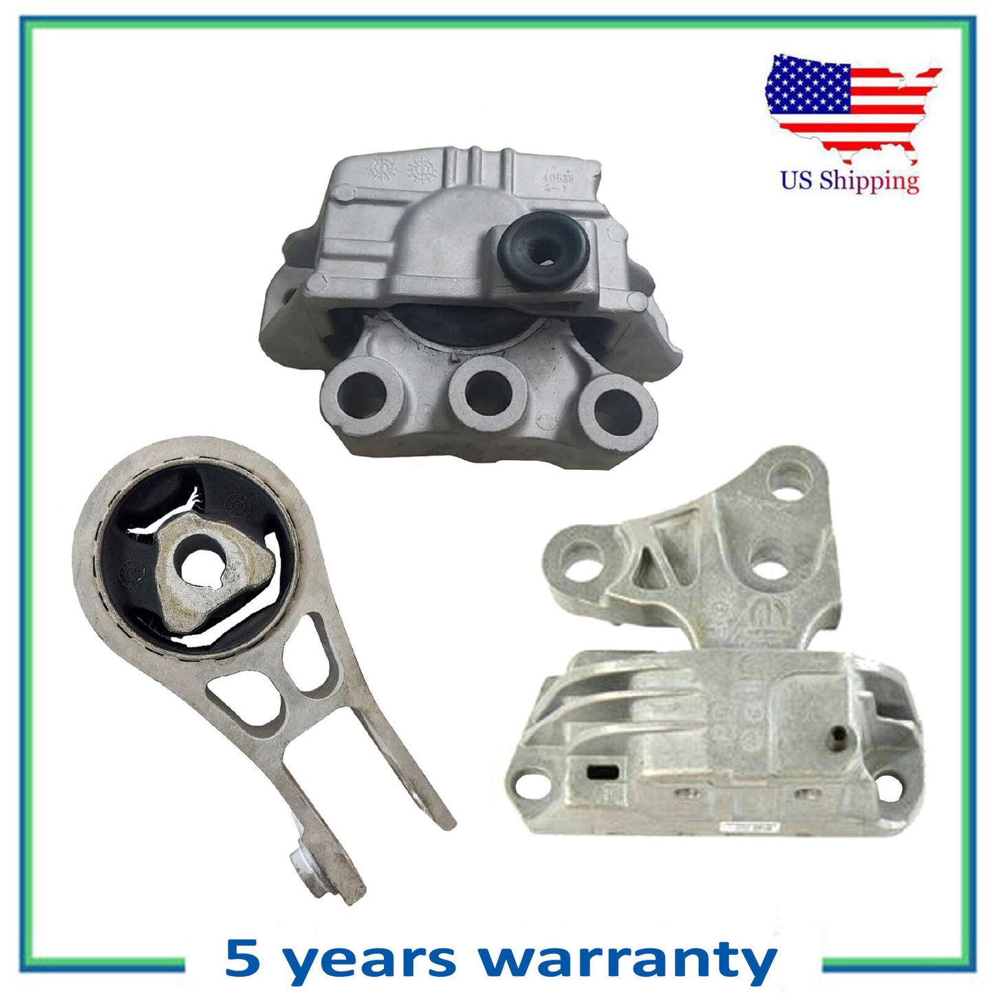 3PCS Motor & Auto Trans Halterung Für 17-19 Jeep Compass 2.4 6 Speed Edd Eng