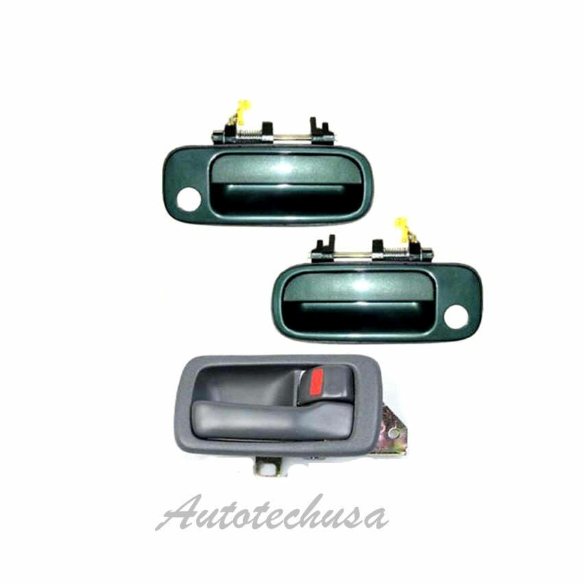 92-96 Pour Camry Porte Poignée 2 Avant Extérieur Vert 6P2 & 1 Interior Gris