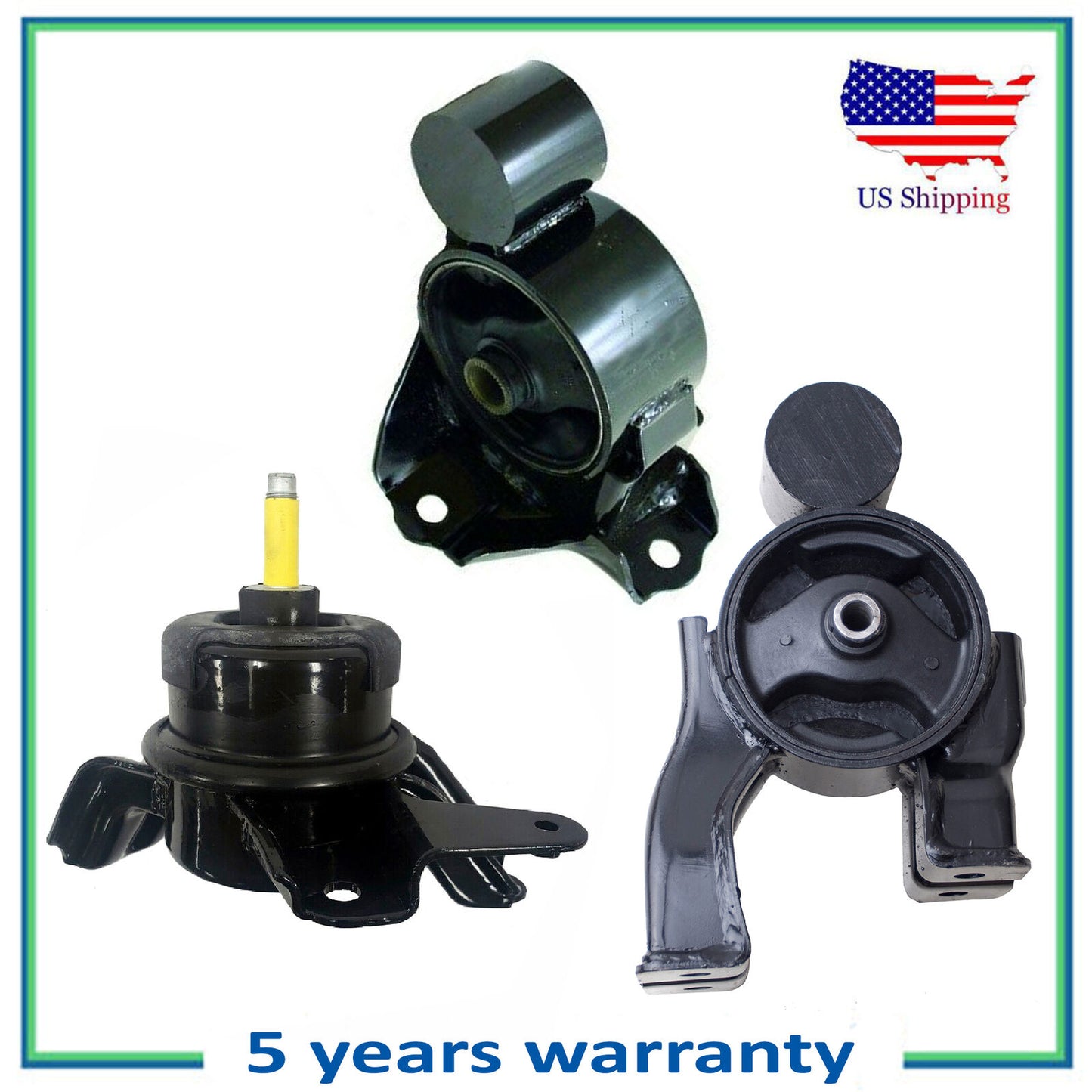 3PCS Motor & Manuell Trans Halterung W/O Sport Suspension Für 11-12 Hyundai