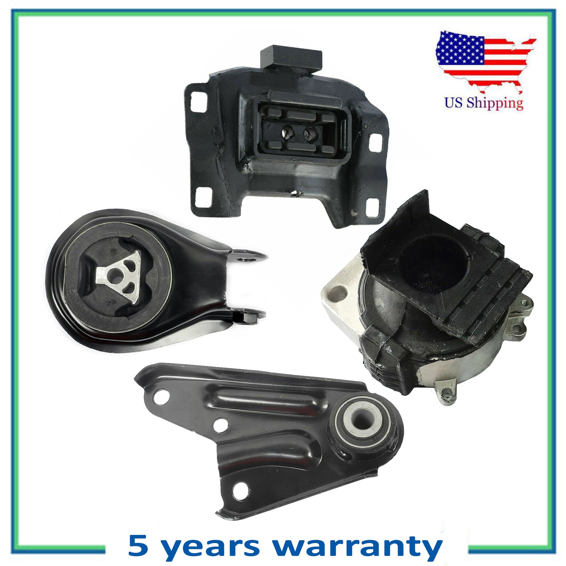 4 PCS Engine Motor & Manual Trans Mount For Mazda 10-13 3, 3 Sport 12-15 5  2.5L