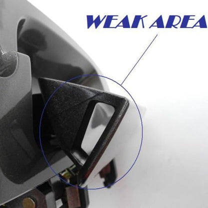 MotorKing Door Handle Outside Rear Left Smooth Black For 2002-2006 NISSAN ALTIMA