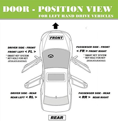 For 2002-2006 Toyota Camry Front Or Rear Left Driver LH Side Inside Interior Door Handle Gray