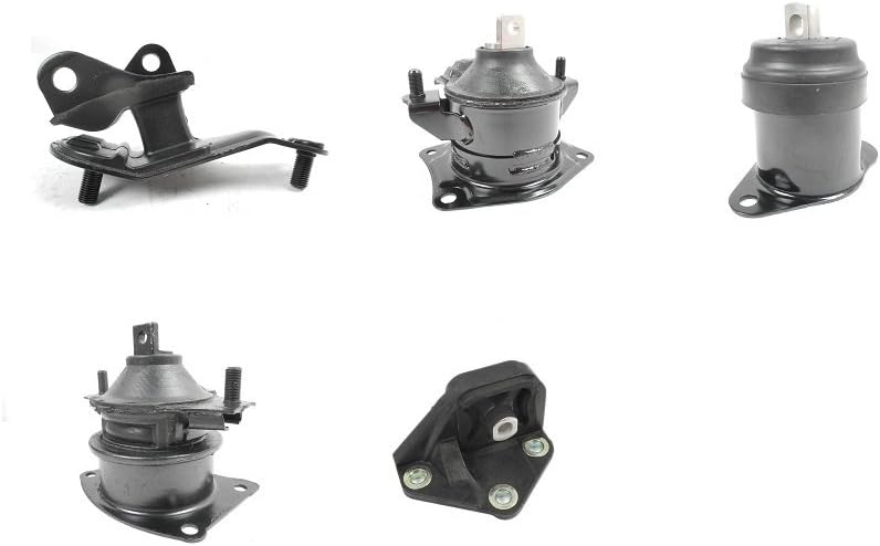 MotorKing Compatible with Honda 2003-2007 Accord 2.4L Engine Motor and Automatic Transmission Mount Set 5PCS A4526HY A4517 A4516HY A4510 A4542 2003 2004 2005 2006 2007