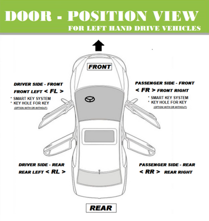 B621 Toyota Sienna For 98-03 Denim Blue Mica 8L9 Door Handle FRONT LEFT