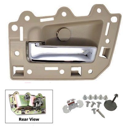 UPGRADED Interior Door Handle Set For 05-11 Jeep Grand Cherokee Tan Beige Chrome