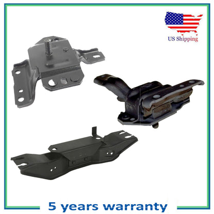 Set 3PCS Engine Motor & Trans Mount 3001 3002 5310 For 96-2004 Ford Mustang 4.6L
