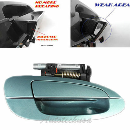 Rear Right Outside Door Handle B4013 For 02 03-06 Nissan Altima Neptune Met Green FY0