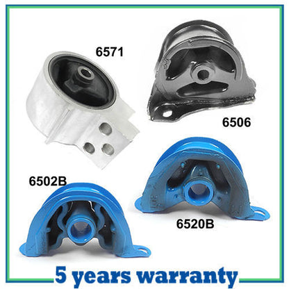 Engine Motor Mount Auto M1245 94-01 For Integra 1.8L Set 4 6502B 6506 6520B 6571