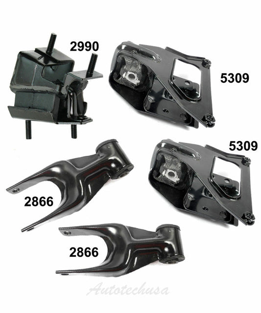 Engine Motor Mount Set 5pcs M1203 05-08 For Grand Prix 5.3L 2866*2 2990 5309