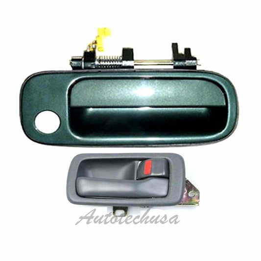 1992-1996 For Toyota Camry door handle Front r Outside GREEN 6P2 Interior GRAY R