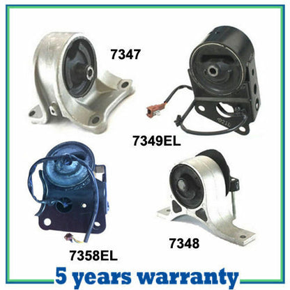 M009 Motor & Trans Mount 4 PCS For 04-06 Nissan Quest 3.5L 4Spd Auto w/ Sensors