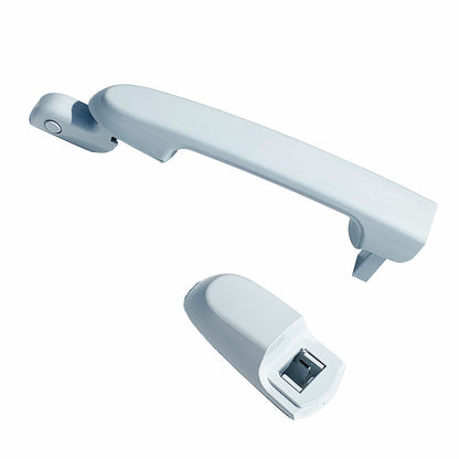 Rear Left Driver Outside Door Handle For 06-2011 Hyundai Accent NW Nordic White