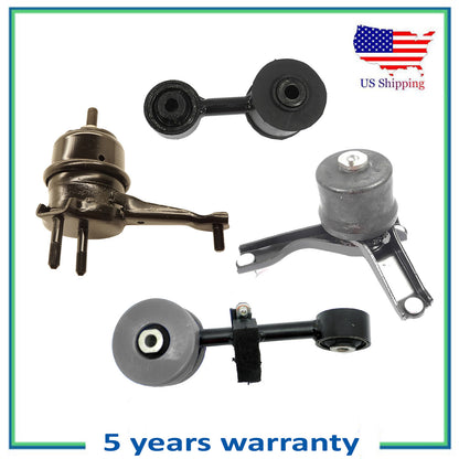 Set 4PCS Motore & Trans Montante Poliuretano Per 2002-2003 Toyota Solara 2.4