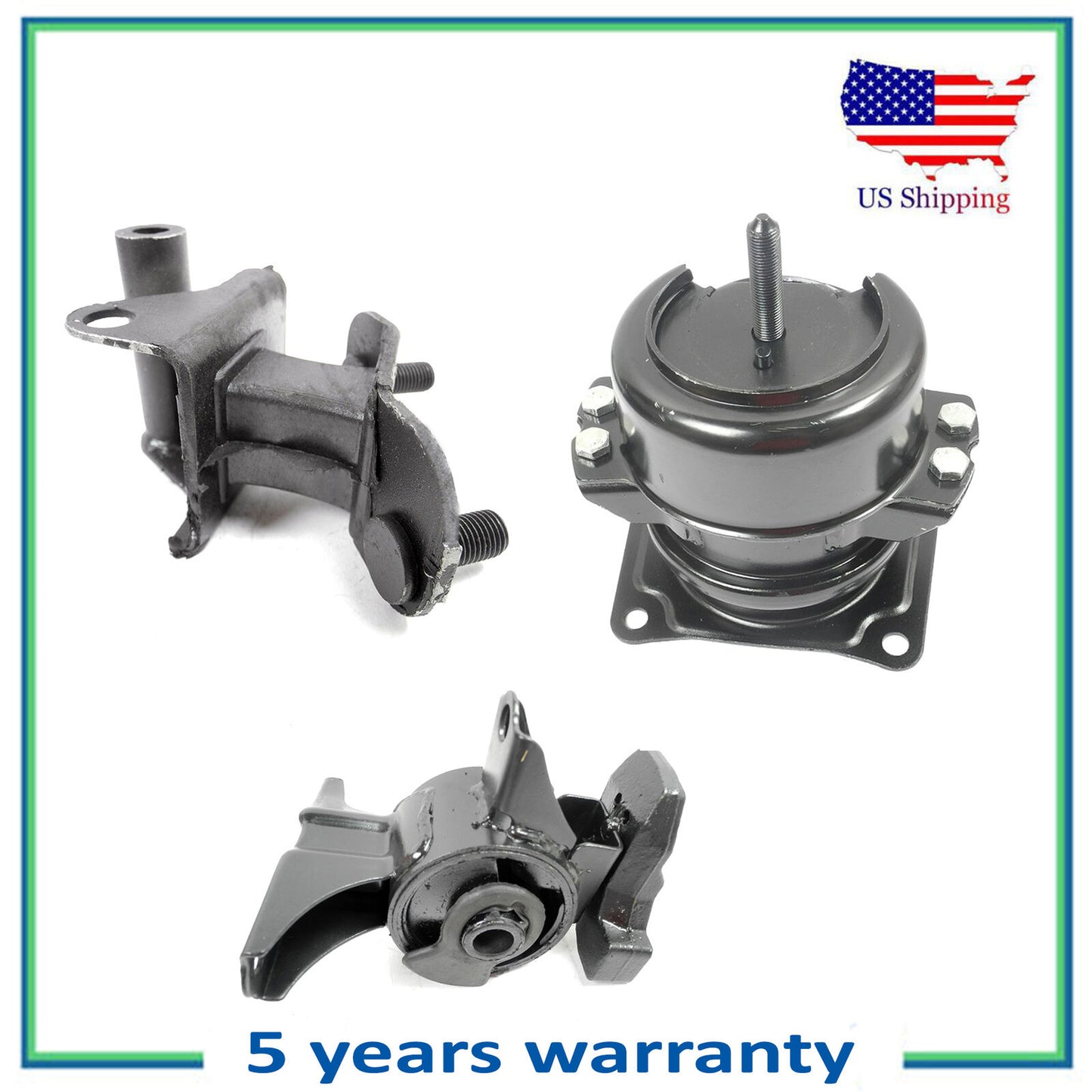 4519 4533 4532 Motore & Trans Montante Set 3PCS Per 03-06 Acura MDX Base 3.5L