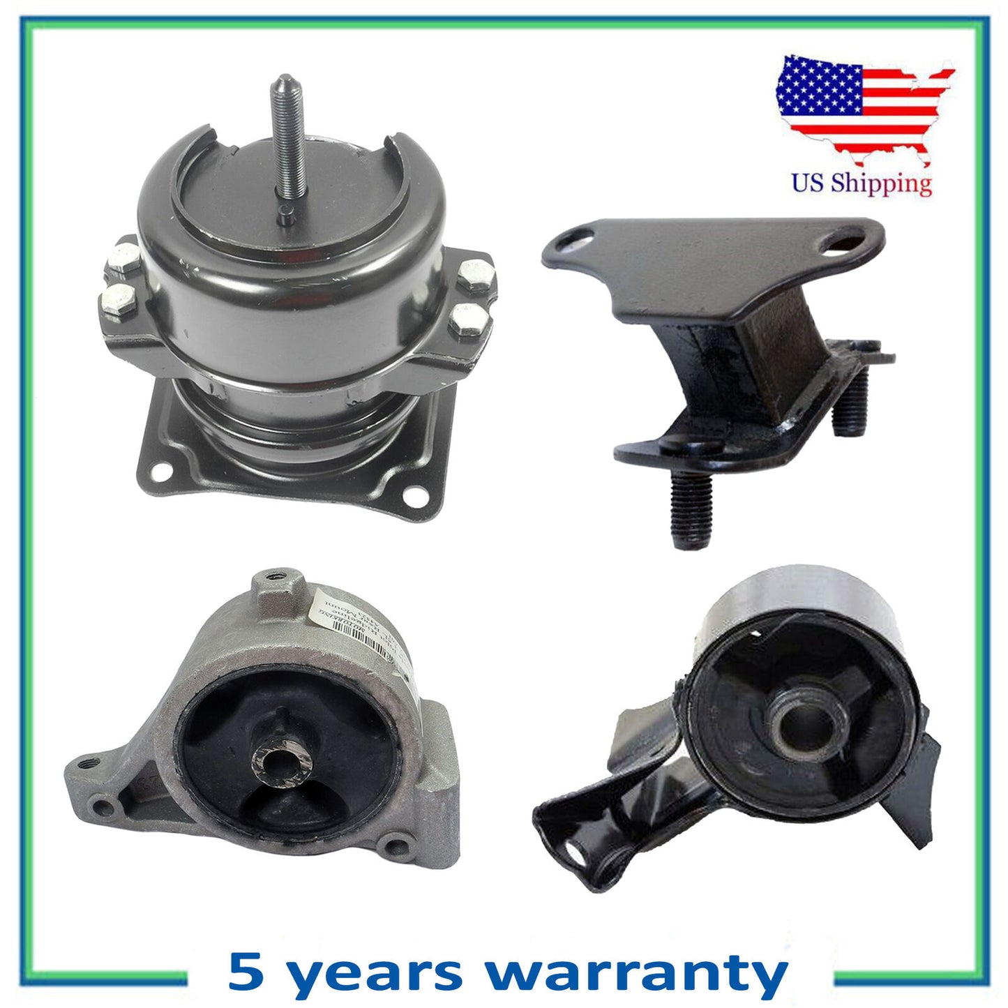 4519 65079 4523 6579 Engine Motor & Trans Mount For 12-14 Honda Pilot EX 3.5L