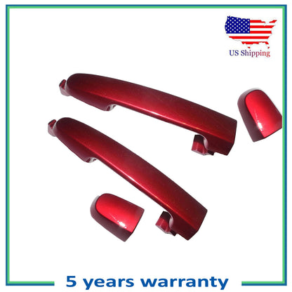 Posteriore Esterno Porta Manico Set Per 02-06 Toyota Camry Rosso Mica 3M8 W/O