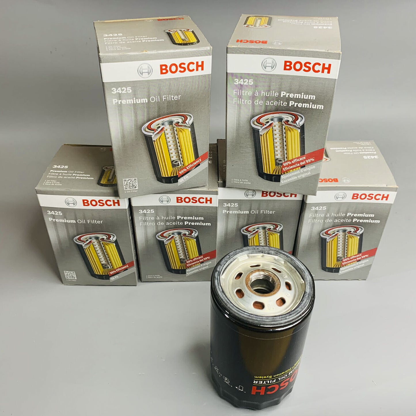 For 2005-2006 Jeep Liberty 2.8L 3425 GENUINE BOSCH OIL FILTER 6pcs set
