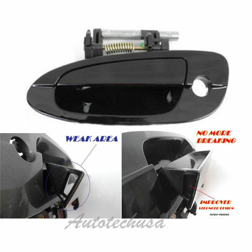 For NISSAN ALTIMA Outside Front Left Black KH3 MotorKing Door Handle B4008