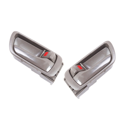 2PCS Intérieur Porte Poignée Gauche & Droit Pour 2002-2006 Toyota Camry Marron