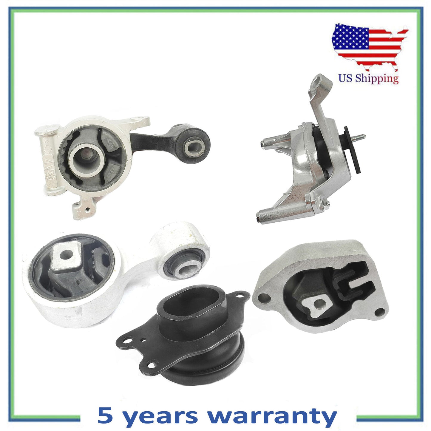 5PCS Engine Motor & Automatic Transmission Mount For 2013-2017 Nissan Altima 2.5