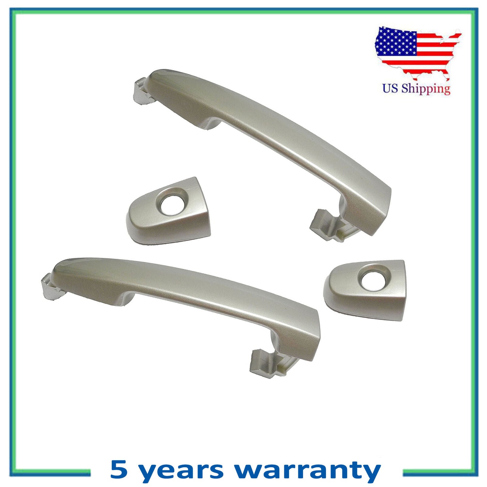 Posterior Par Exterior Puerta Mango Para 06-2011 Hyundai Accent 5S Pla