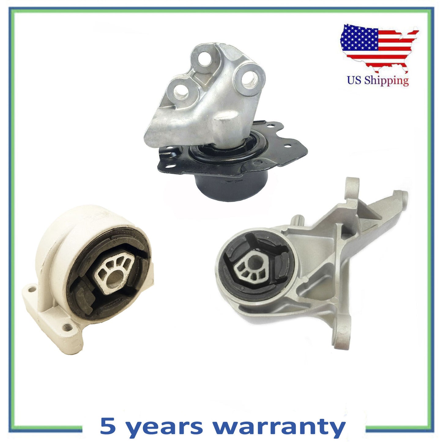 3PCS Transmission Mount for Auto For 07-09 Chevrolet Equinox Pontiac Torrent 3.4