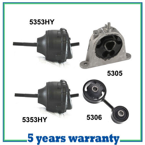 M649 Motor & Trans Montaje Juego 4PCS Para 2007-2008 Chrysler Pacifica 3.8L