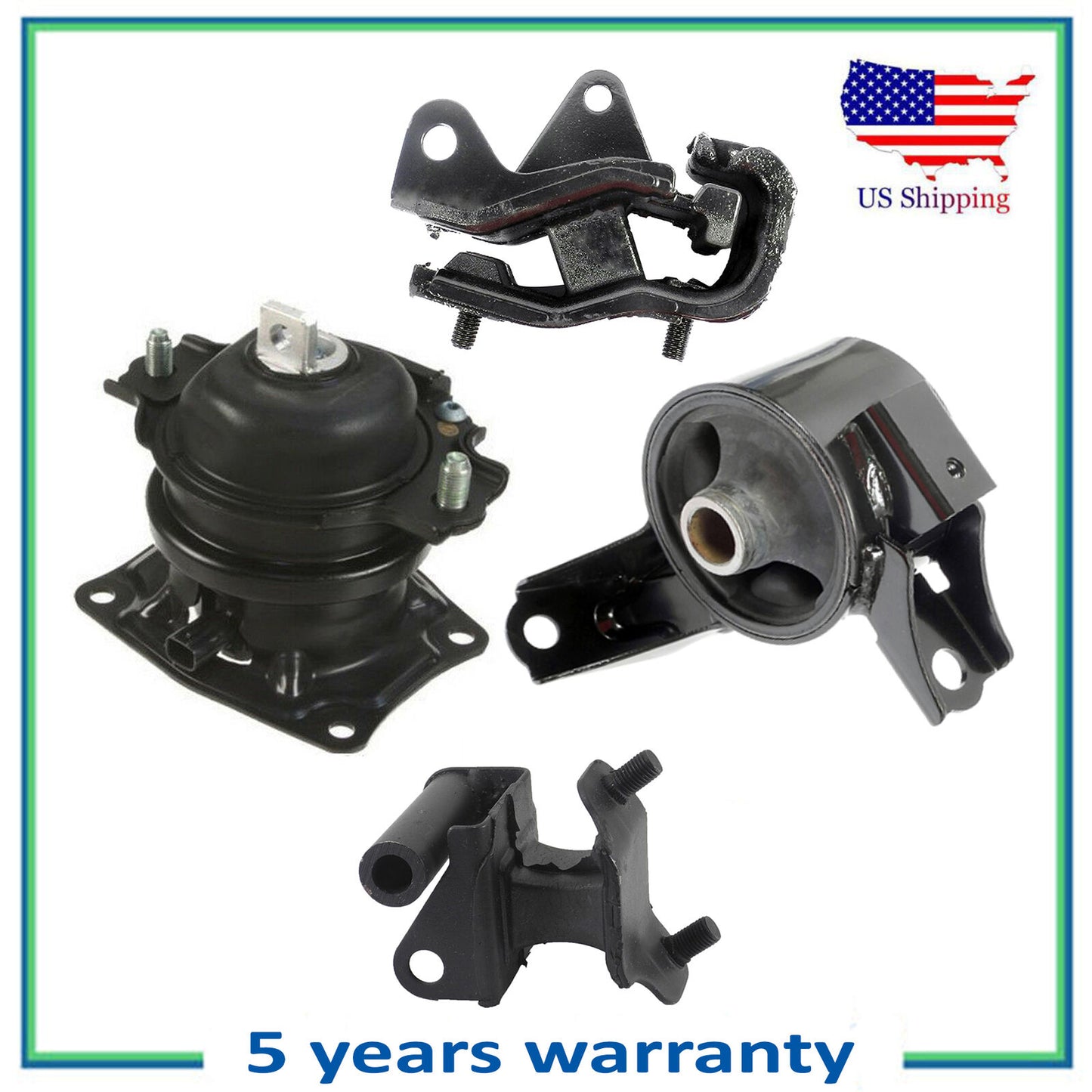 4PCS Motore & Trans Montante Per 2007 Honda Odyssey 3.5L i-Vtec Automatico