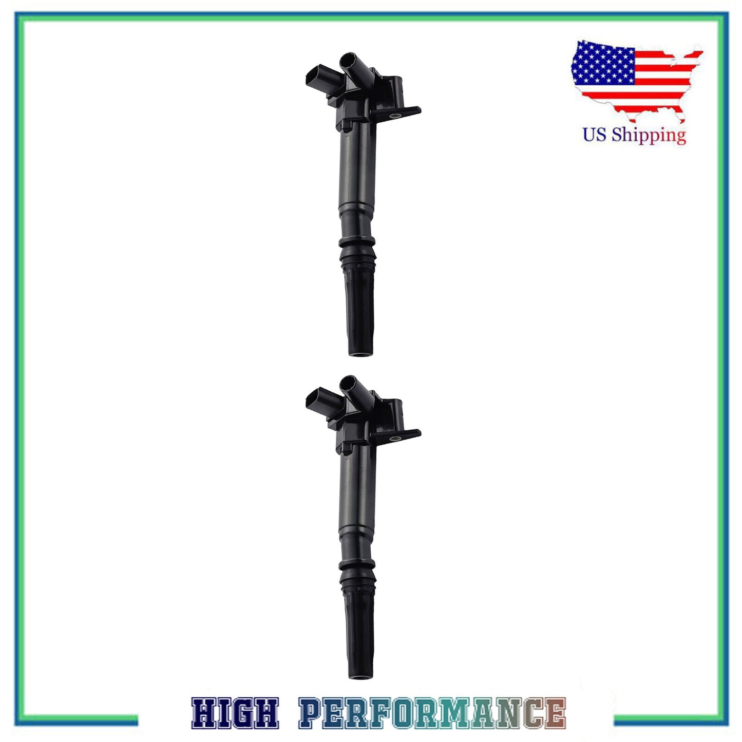 Set 2 UF639 DG526 Sinistro Accensione Bobina Per 11-17 Ford F-250 F-350 Super