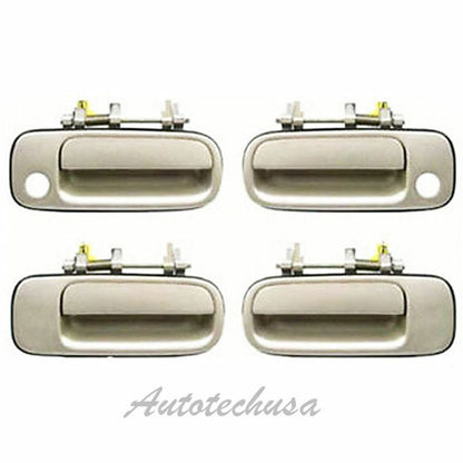 1992-96 Pour Toyota Camry Set 4 Beige 4M9 Avant & Arrière Extérieur Porte
