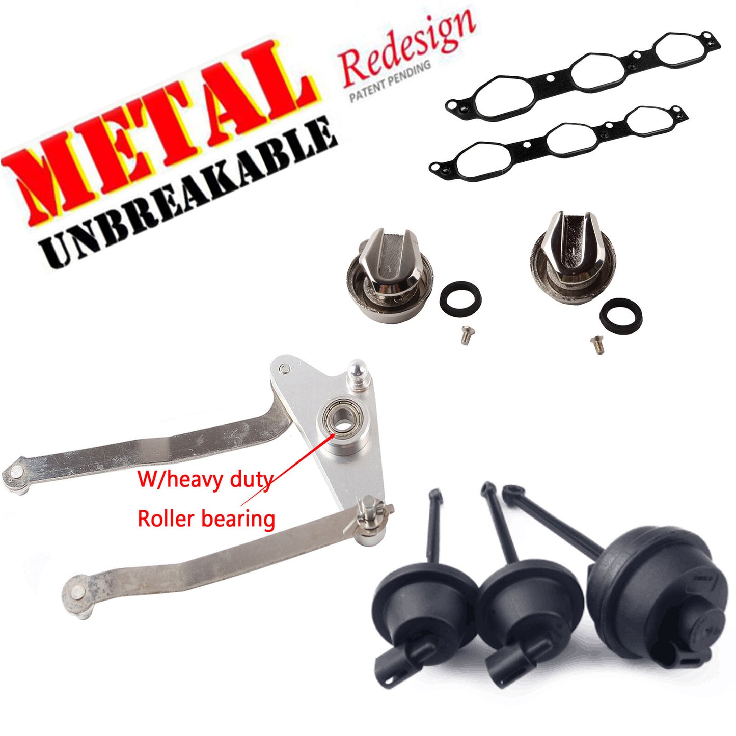 New Metal Intake Manifold Air Flap Runner Bearing & Arms Repair Kit For Benz SLK