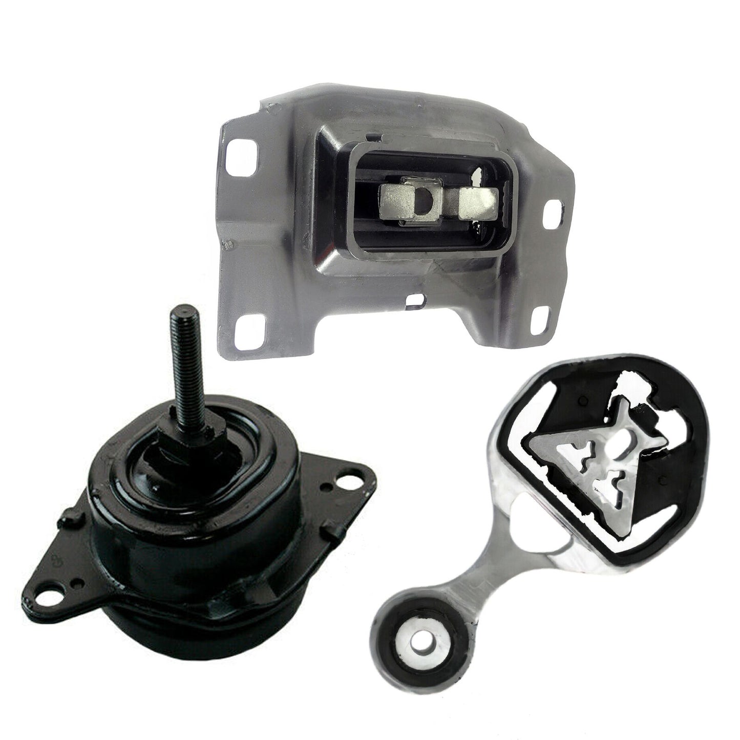 Engine, Trans & Torque Strut Mount 16-19 For Ford Explorer 2.3L FWD Set 3PCS