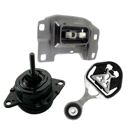 Engine, Trans & Torque Strut Mount 16-19 For Ford Explorer 2.3L FWD Set 3PCS