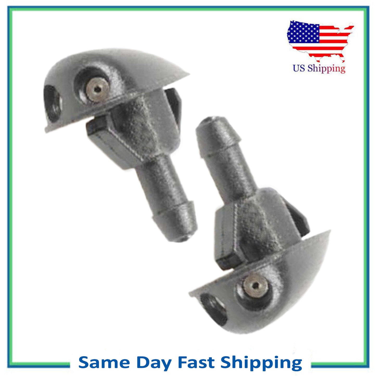 2PCS New Windshield Washer Fluid Nozzle Jet Sprayer For 99-04 Honda CRV 2.0L 2.4