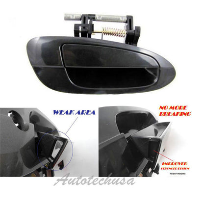 For NISSAN ALTIMA Outside Rear Right Smooth Black MotorKing Door Handle DN10004