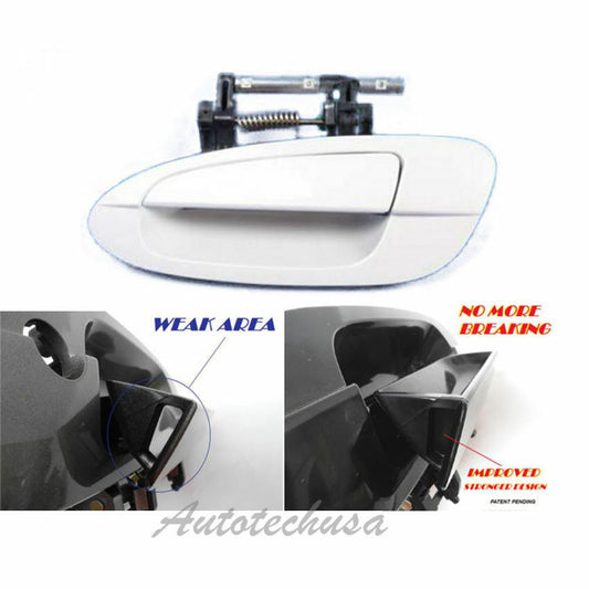 For NISSAN ALTIMA Outside Rear Left QX3 Pearl White MotorKing Door Handle B3951