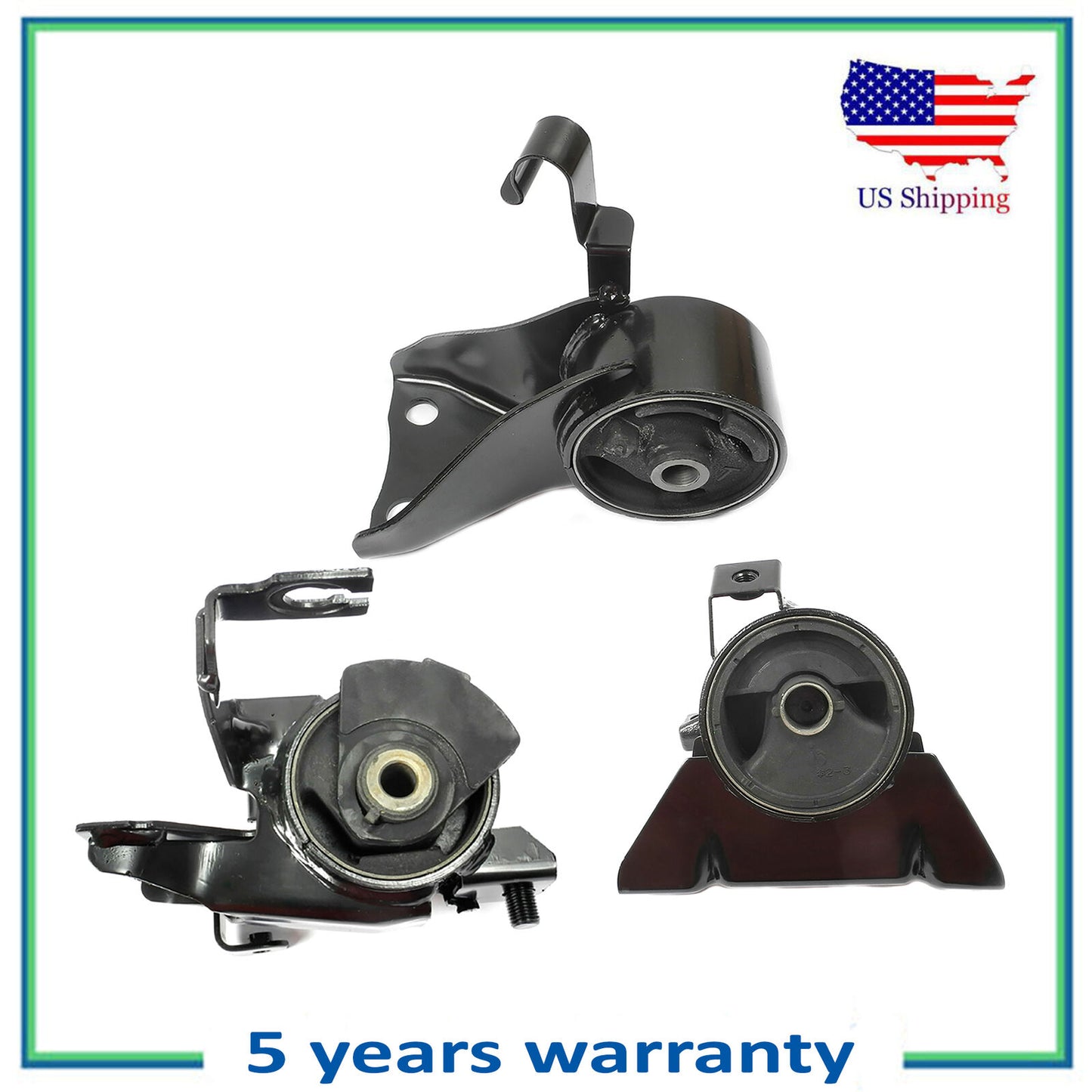 3PCS Engine Motor & Trans Mount For 2002-2003 Mazda Protege5 2.0L 6481 6485 6465