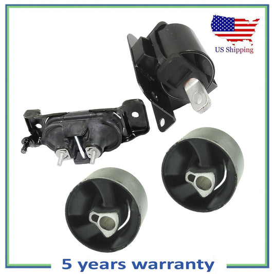 Set Front R Engine, Bushing & Auto Trans Mount For 08-10 Chrysler Town & Country