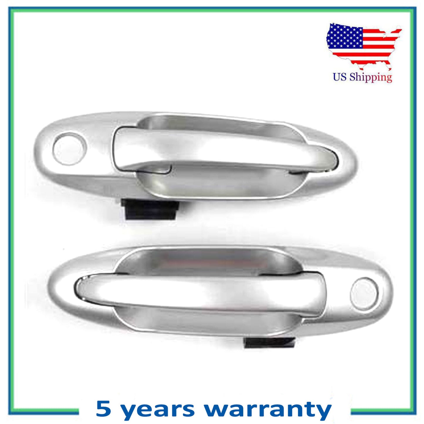 New Front Pair Outside Door Handle For 04-06 Tundra 01-07 SEQUOIA 1C8 Lunar Mist