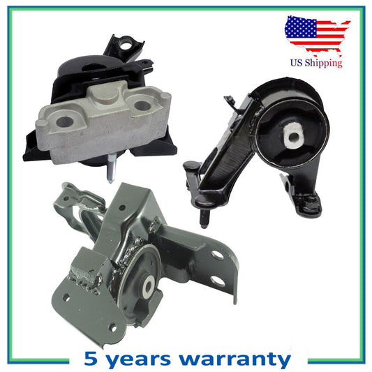 3PCS Engine Motor & Trans Mount For 2006-2008 Toyota RAV4 2.4L 62049 62050 62064