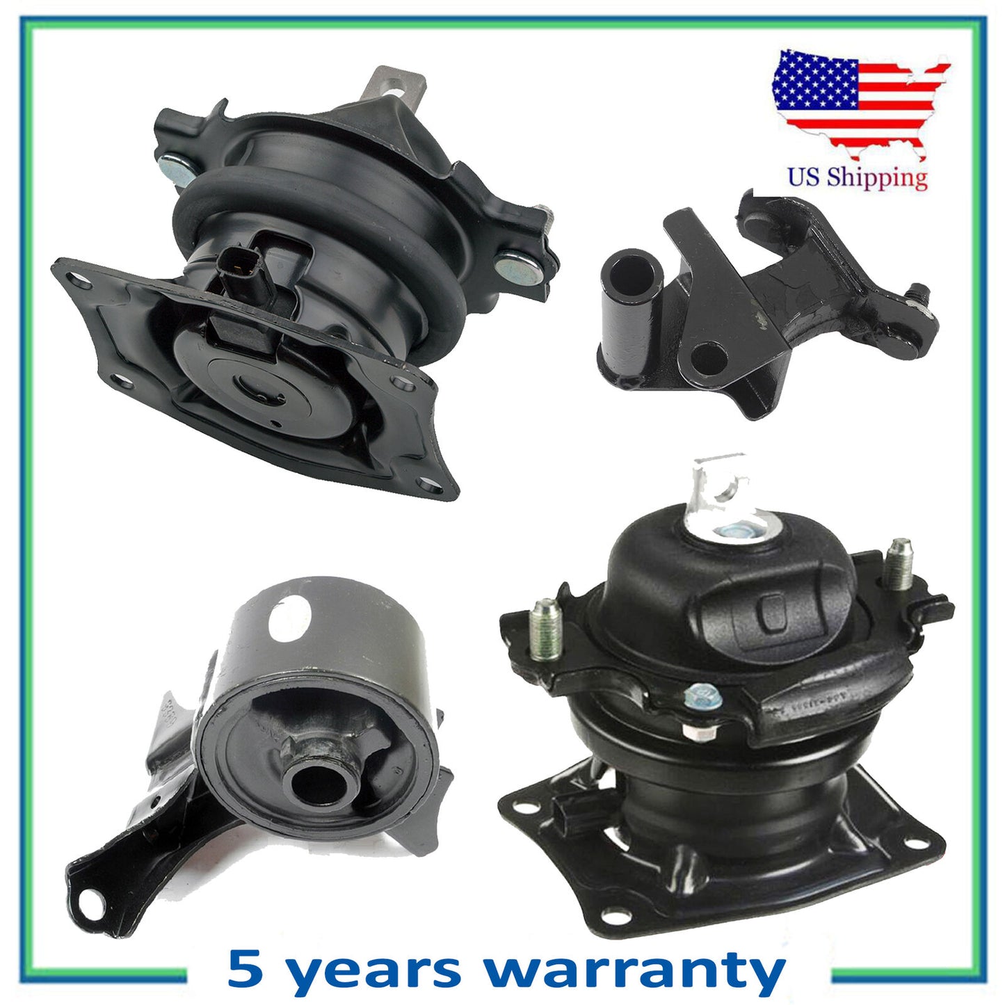 Set 4PCS Engine Motor & Automatic Trans Mount For 2006-2008 Honda Pilot 3.5L FWD