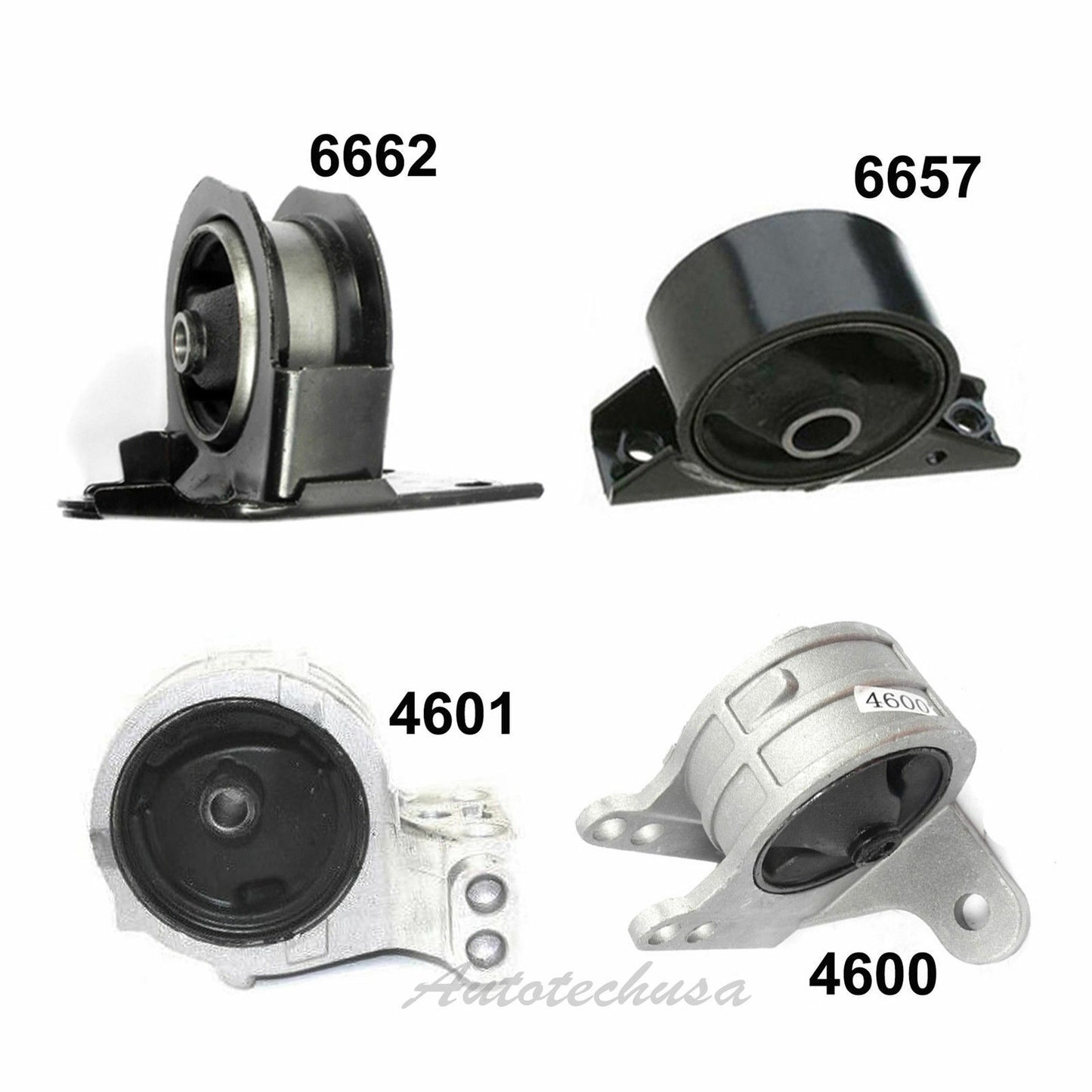 Motor & Trans Mount Auto For Sebring Avenger Eclipse 2.0L 4600 4601 6657 6662